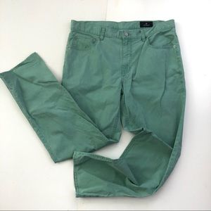 Cremieux CANTRELL Straight Pants Dusty Mint Green Size 36/32